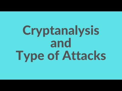 Cryptanalysis and type of attacks