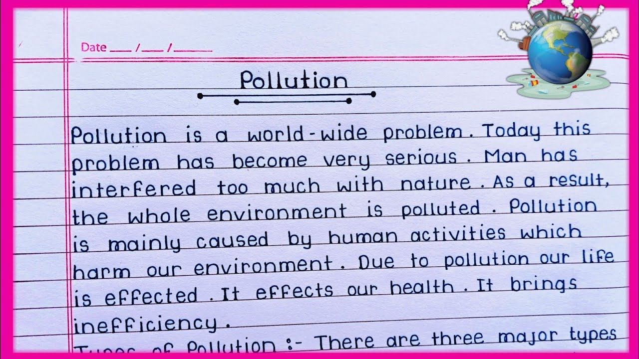 Essay on Pollution in English || Pollution essay writing in English || Best essay on Pollution ||