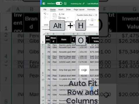 HOW TO AUTO FIT ROW AND COLUMNS IN EXCEL || EXCEL TRICKS