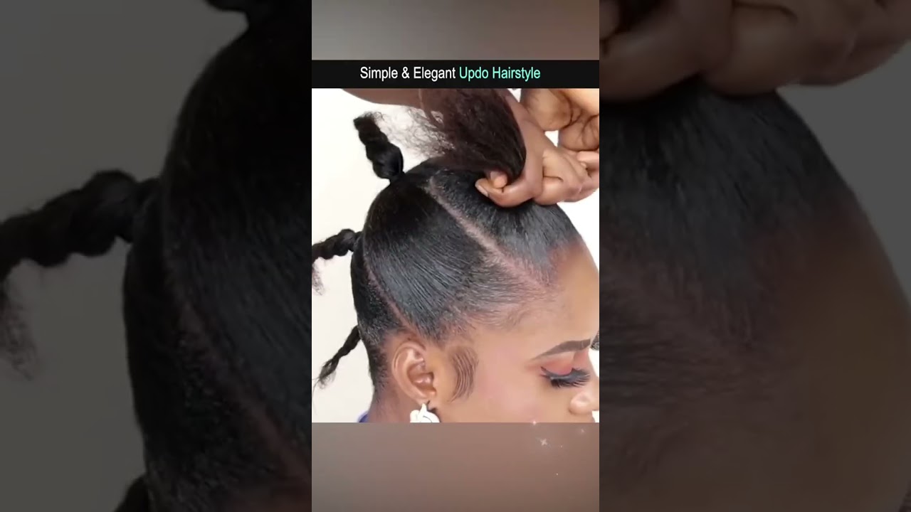 Quick Updo Hairstyle for Black Women ✨