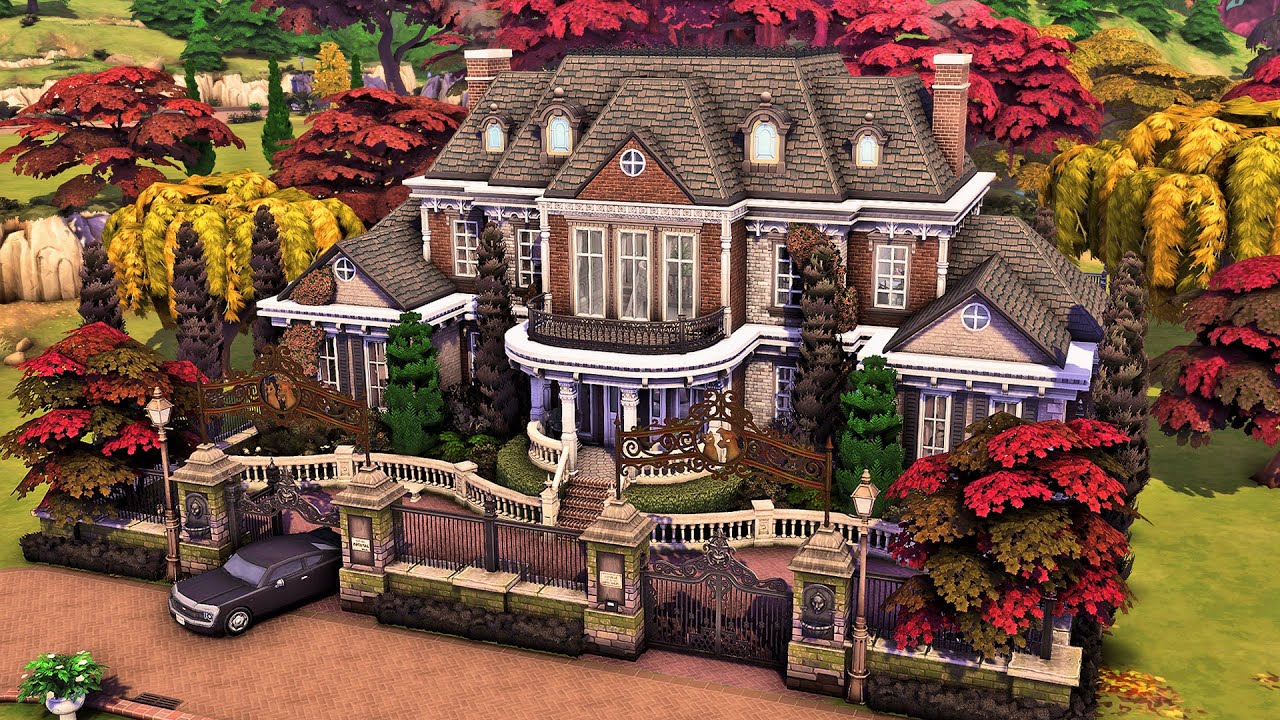 The Goth Family Mansion | Stunning Sims 4 Speed Build 🏰