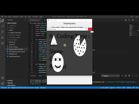 Image enigma explanation- A simple Python App to Perform Steganography