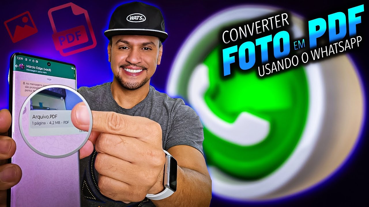 TRUQUE NO WHATSAPP PARA TRANSFORMAR FOTO EM PDF