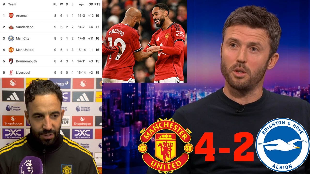 Man United's 4-2 Win Over Brighton: Top 4 Return & Player Highlights ⚽