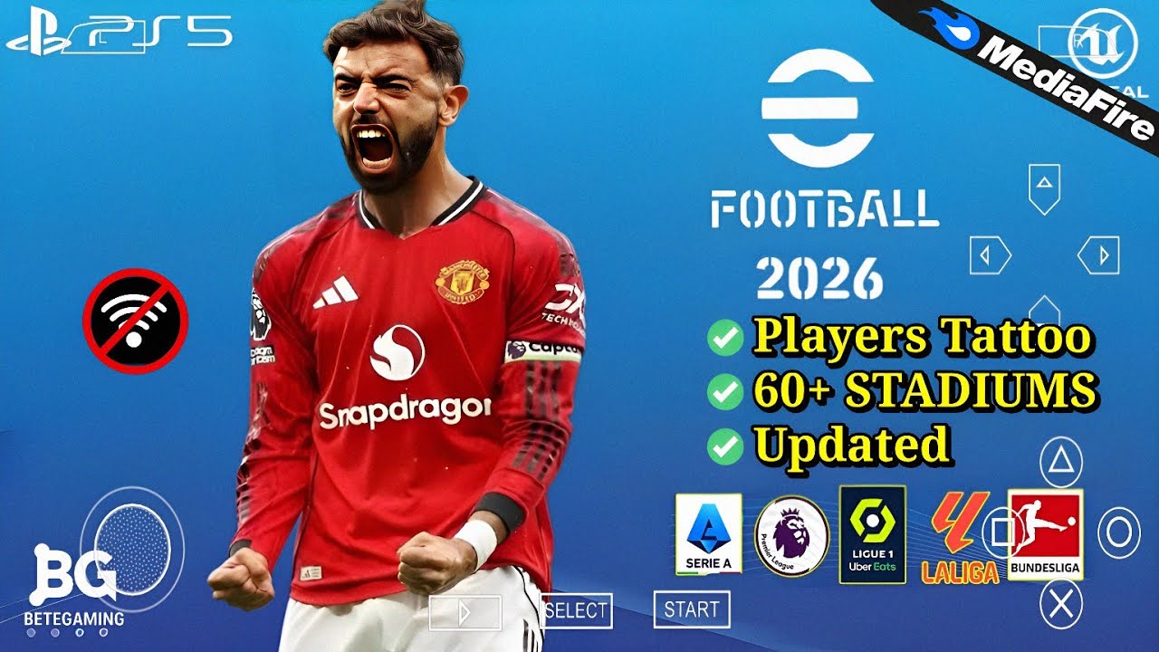 eFootball PES 2026 on PPSSPP & PS5: Full Update ⚽