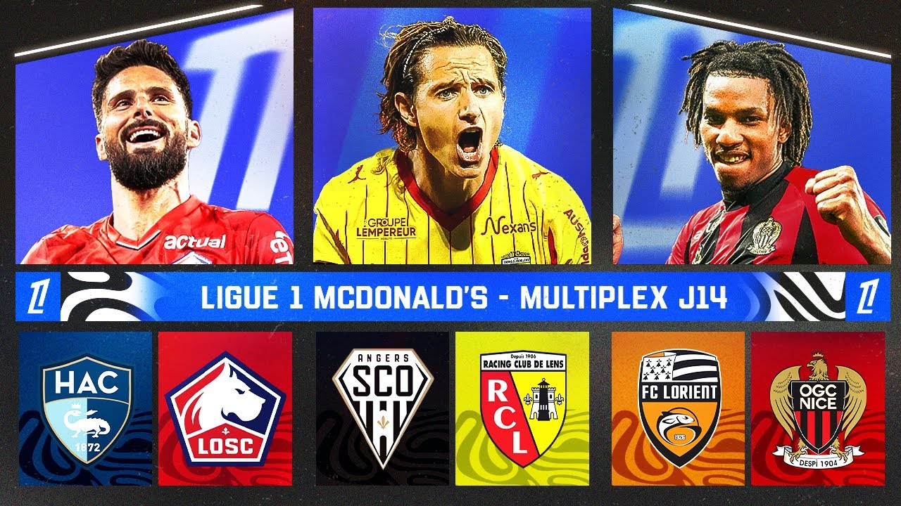 Ligue 1 Live: Angers-Lens, Le Havre-Lille, Lorient-Nice ⚽