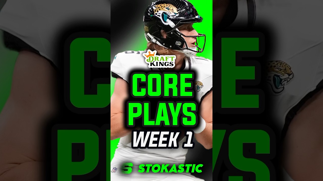 DraftKings NFL DFS Week 1 Core Plays | Sunday 9/7 DFS Picks