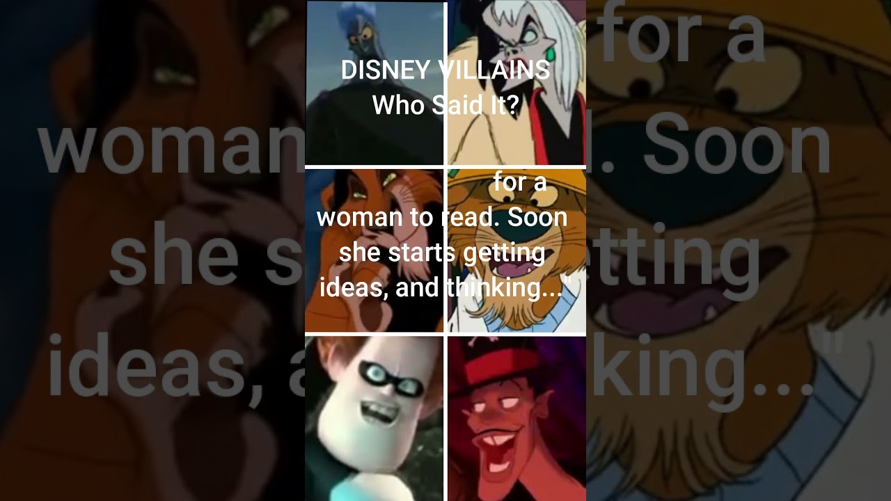 Disney Villain Quotes Challenge π