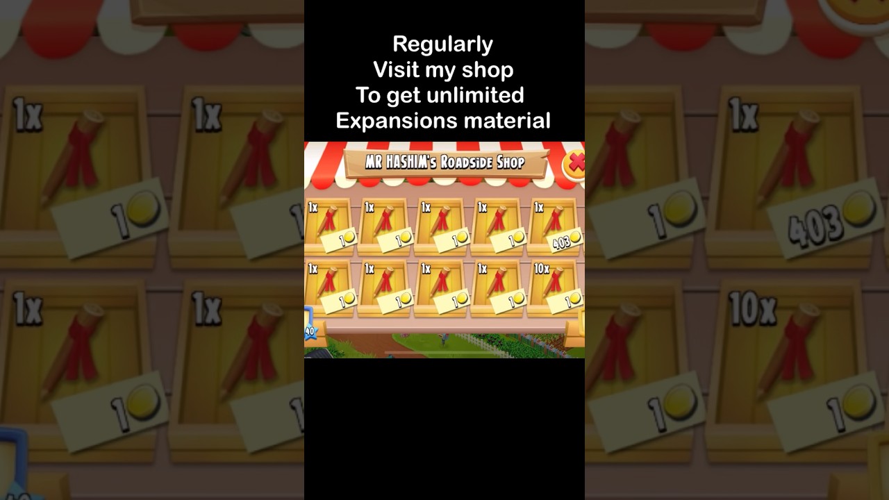 Unlimited Expansion Materials in Hay Day 🎮