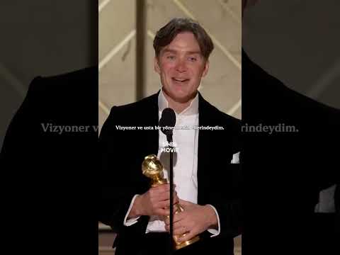 Altın Küre Cillian Murphy Ödül Konuşması Türkçe Altyazılı