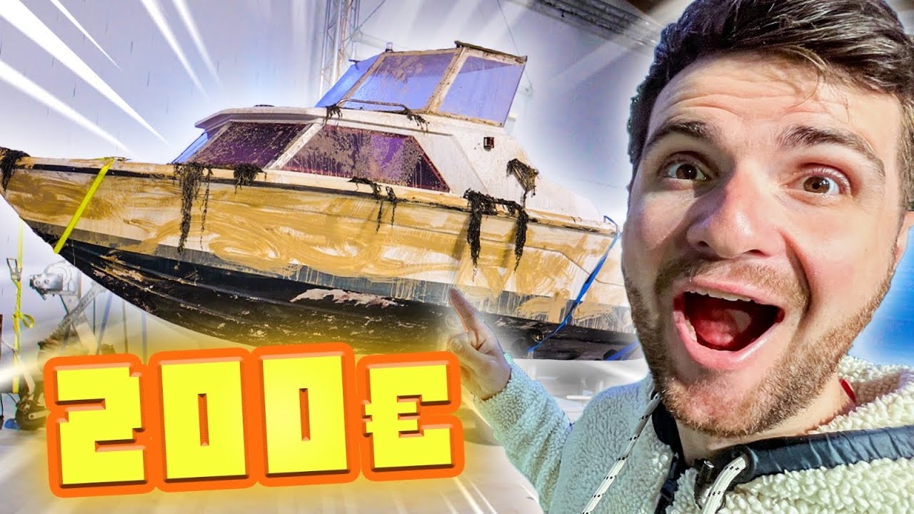J'ai acheté le bateau le moins cher du Boncoin pour traverser la Manche 🚤 | Rénovation à 200€
