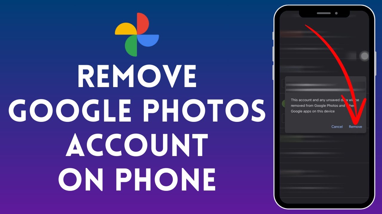 Remove Google Photos Account from Phone in 2024
