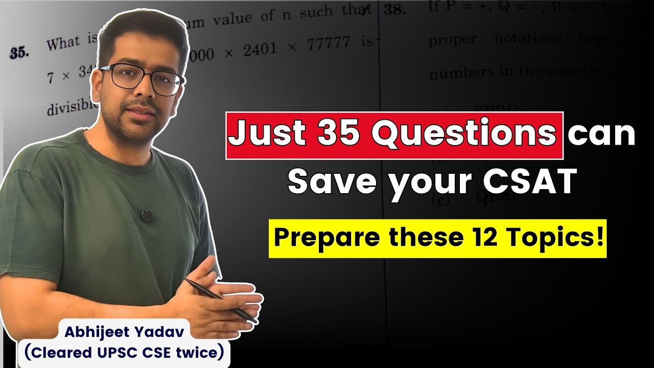 2-Month CSAT Strategy for UPSC Prelims 2026 📘