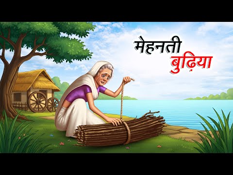 मेहनती बुढ़िया | MEHANATI BUDHIYA | HINDI KAHANIYA | CARTOON STORY | HINDI STORIES