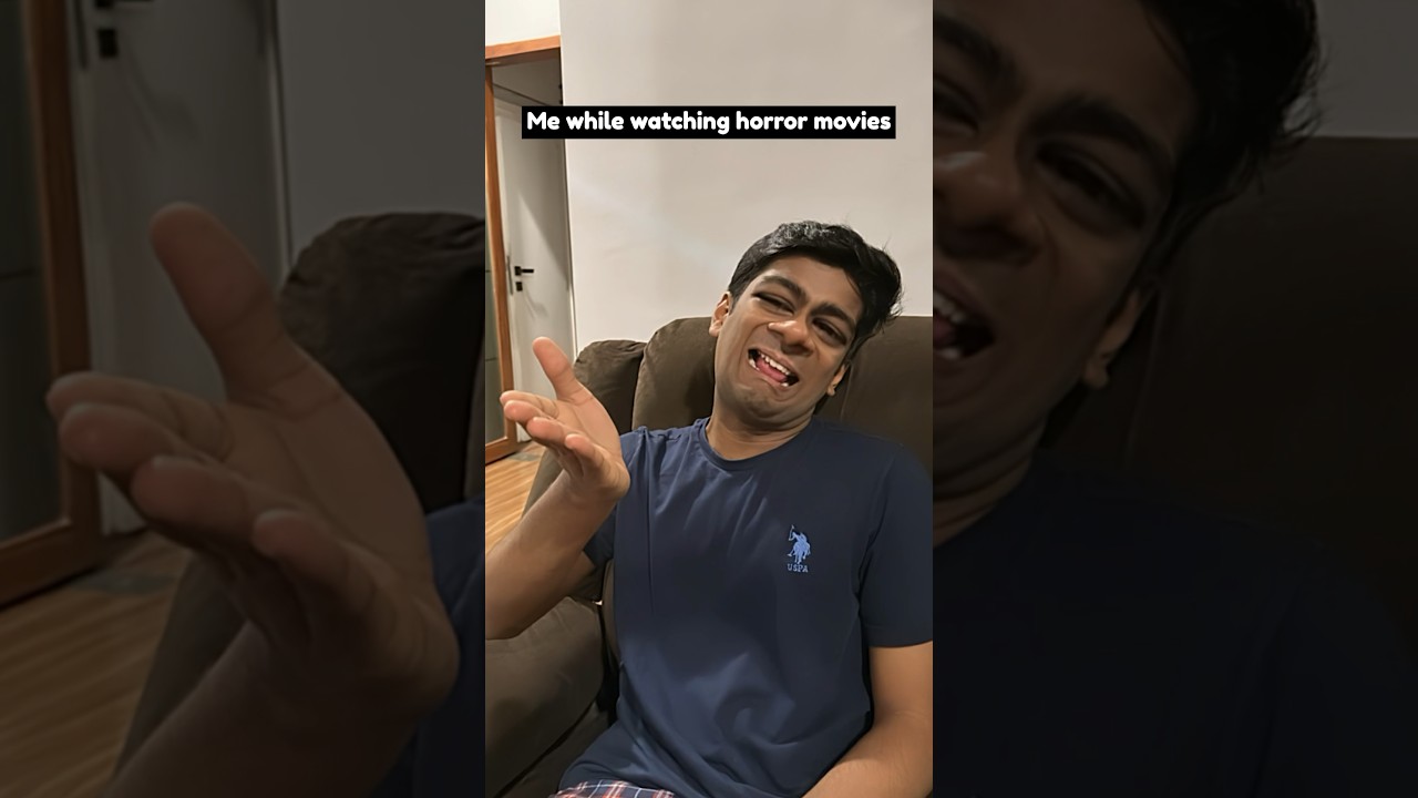 My Reaction to Horror Movies 😱 | Manish Kharage #shorts