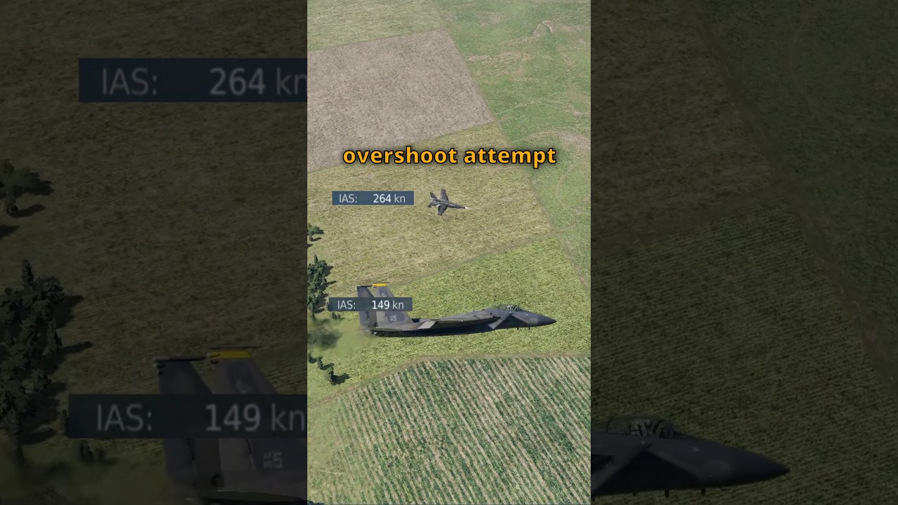F-15 Dodges Bullets and Hits the Brakes #dcs #simulation