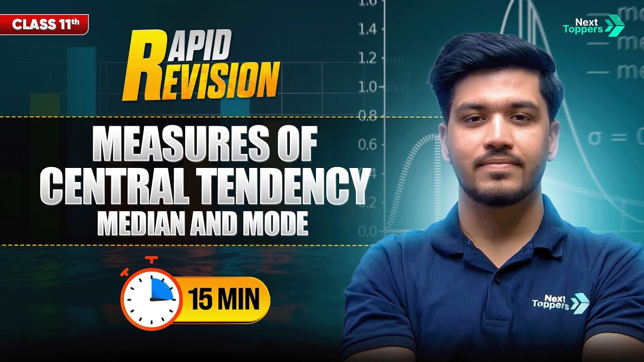 Measures of Central Tendency - Median & Mode | CBSE Class 11th Economics | Full Chapter in 15 Mins