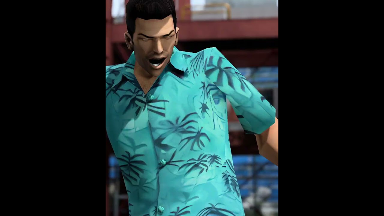 CJ Knocks Out Tommy Vercetti with One Punch! 😂 #GTA
