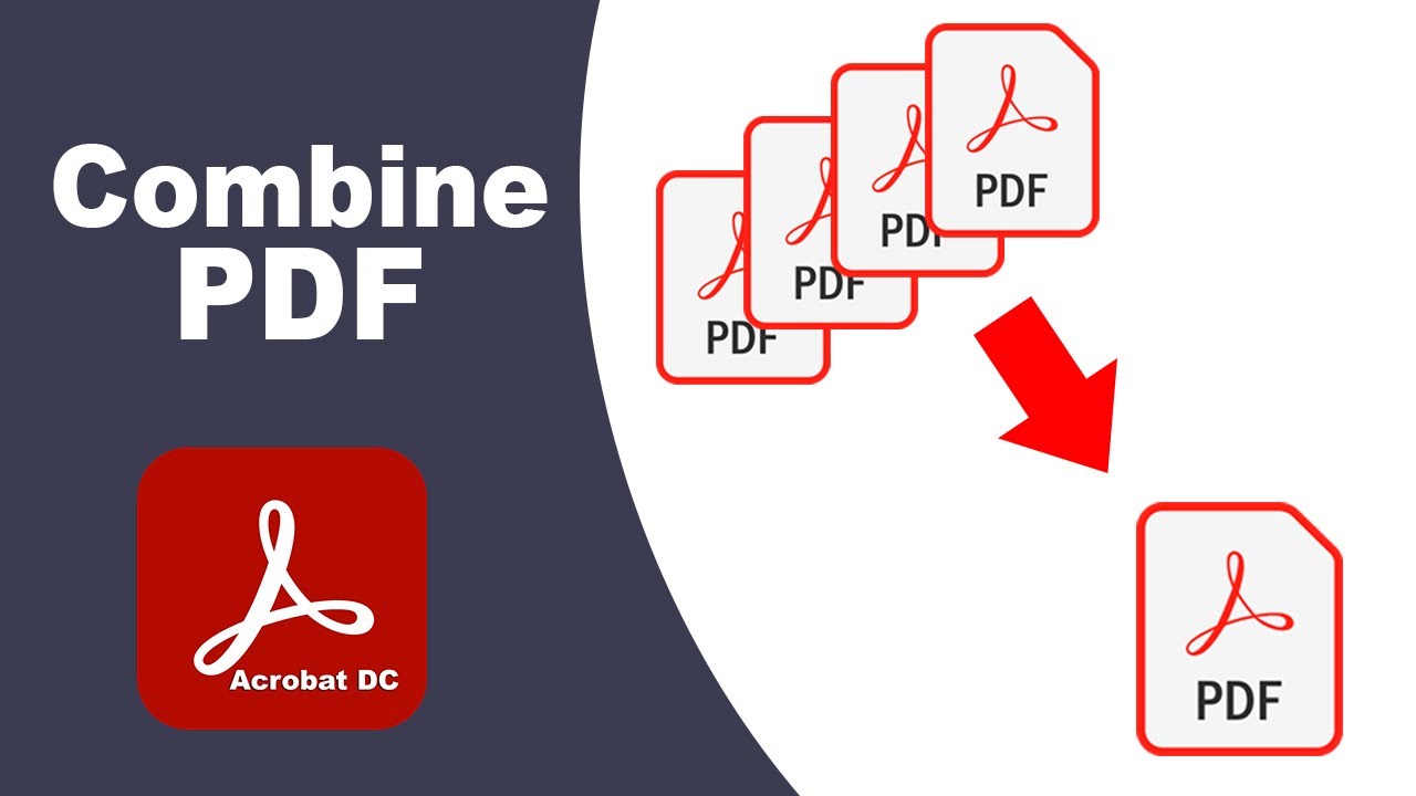 How to combine multiple pdf file into one using Adobe Acrobat Pro DC