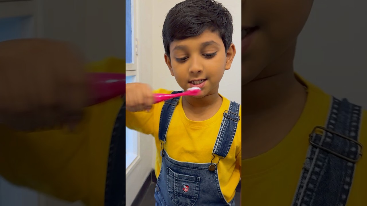 Kids Learning to Brush Their Teeth