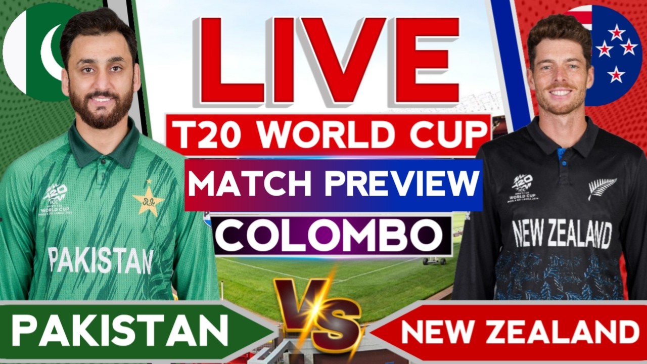 🔴Live: Pakistan vs New Zealand T20 World Cup 41th Match | Pak vs Nz Super 8 Match Preview