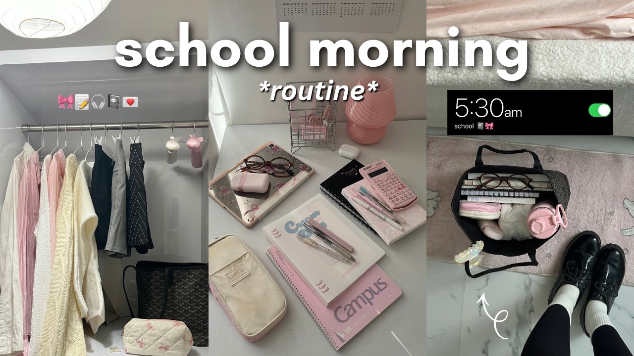 GRWM: School Morning Routine | Realistic Wake-Up & Prep