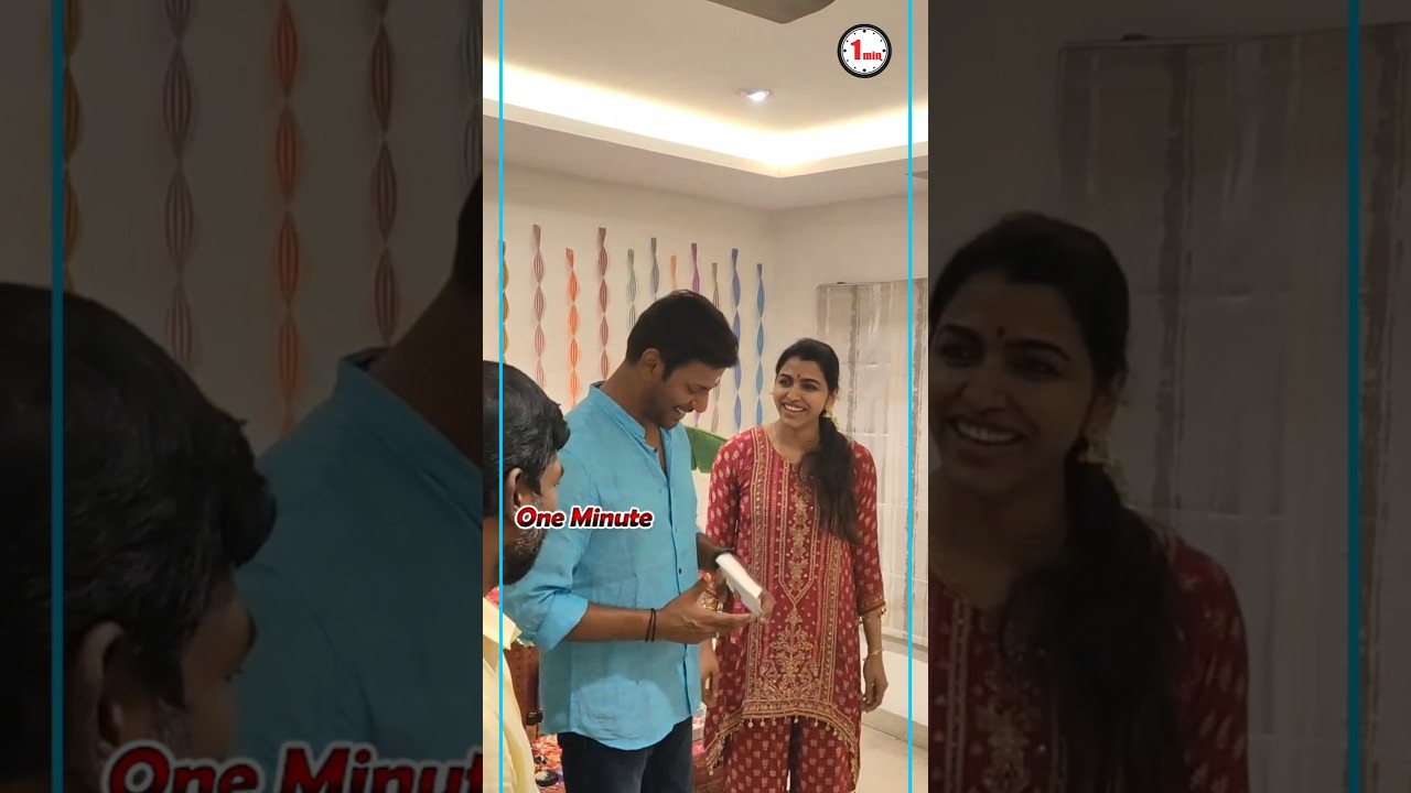 விஷால் சாய் தன்ஷிகாவுடன் ஆயுத பூஜை 🎉