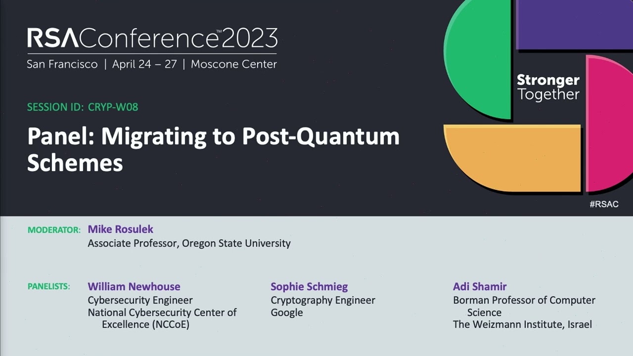Panel on Transitioning to Post-Quantum Security 🔐
