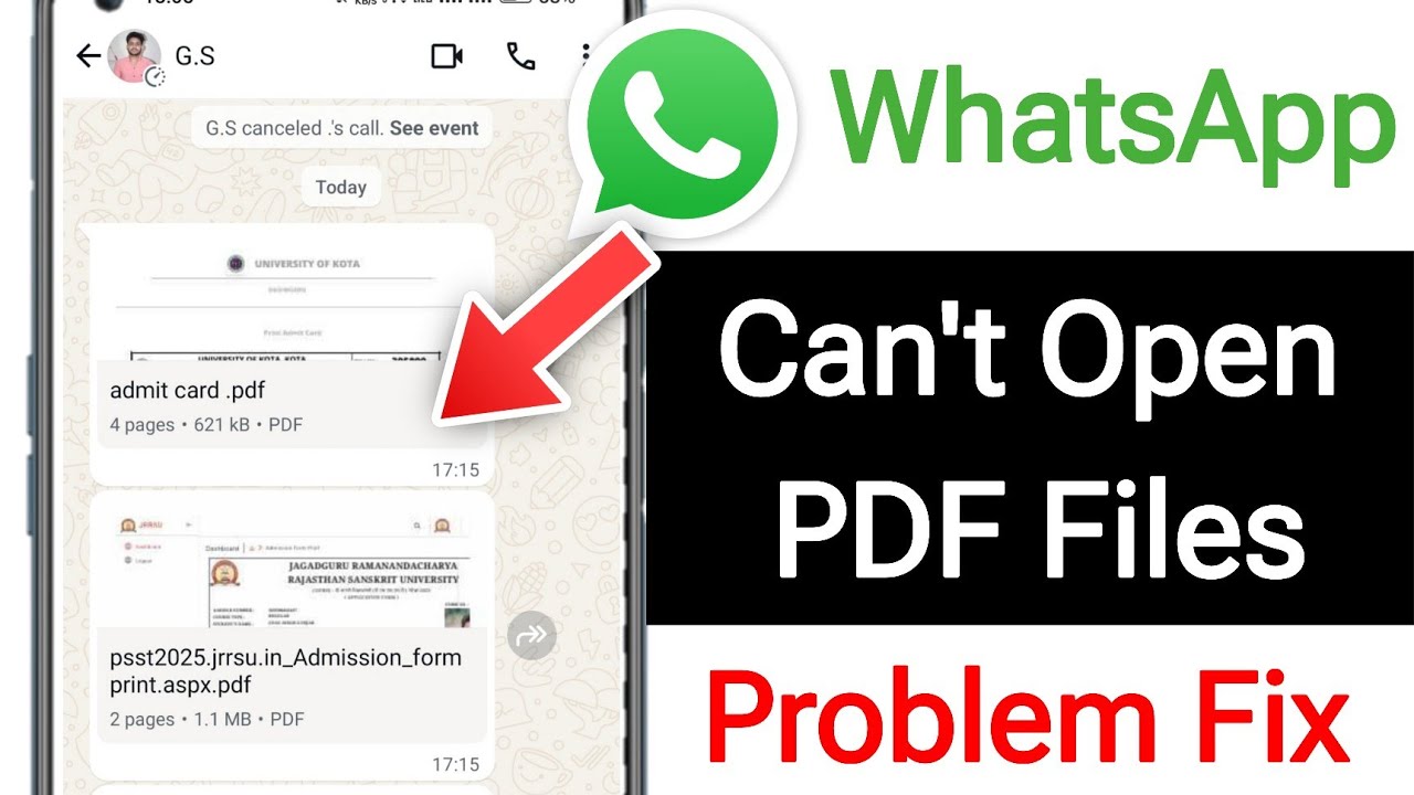 Fix Whatsapp Can't Open PDF Files (New Update 2025) || Whatsapp PDF File Not Opening Problem