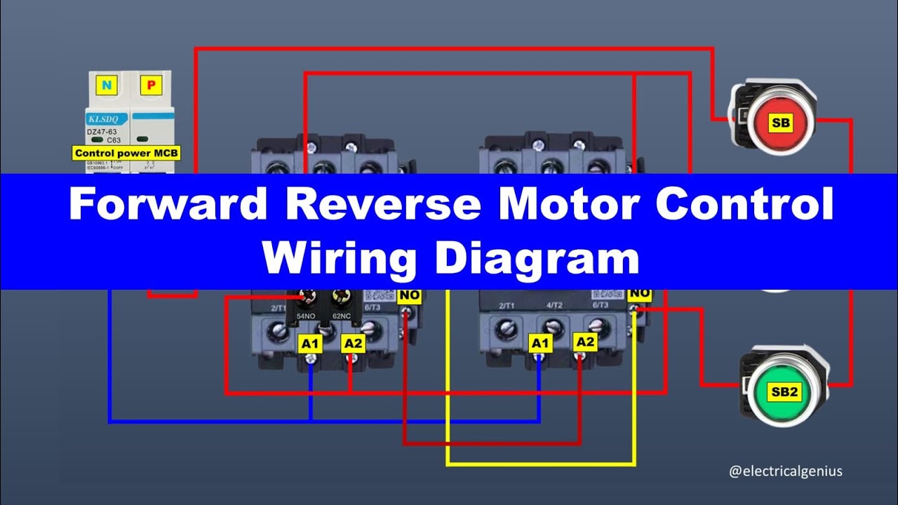 3-Phase Motor Forward/Reverse Control Wiring 🔧