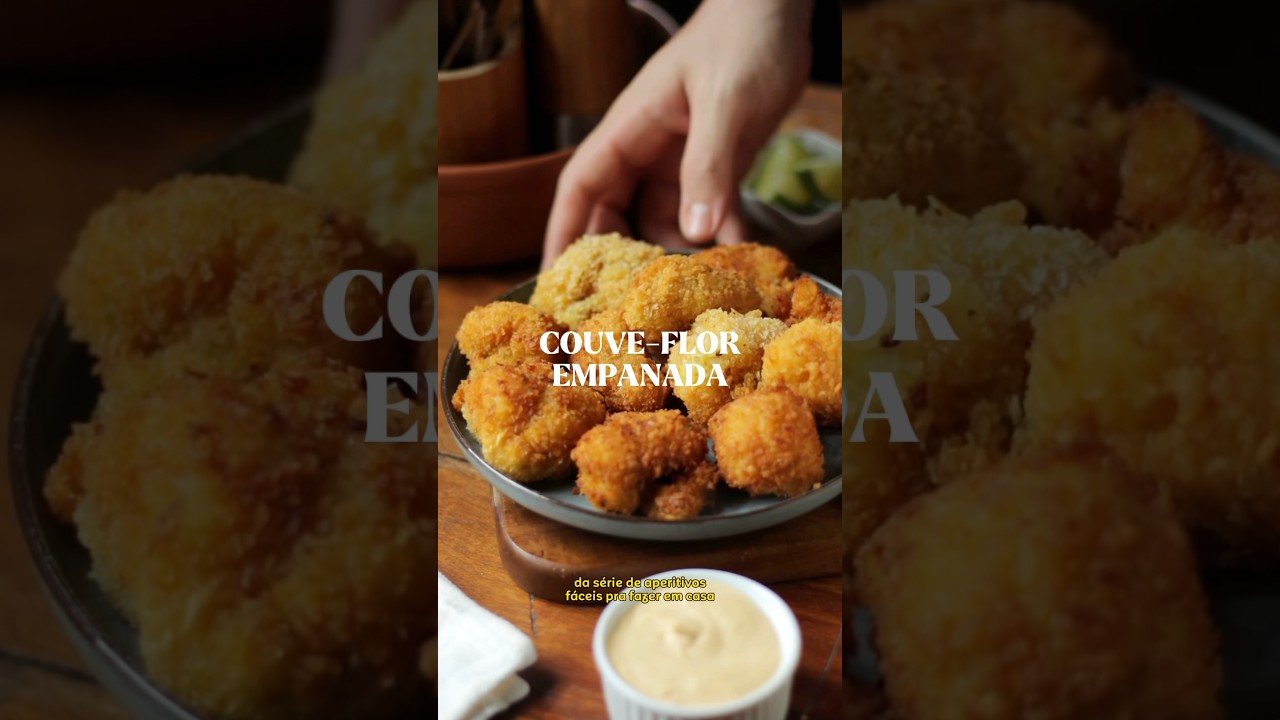 Receita fácil de couve-flor empanada 🥦