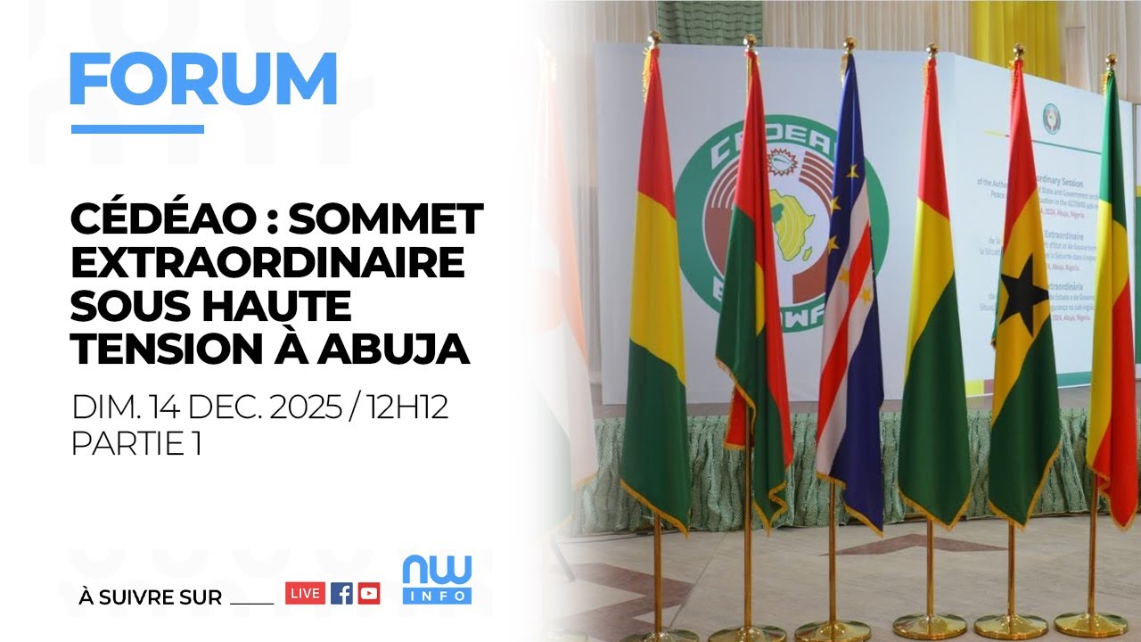 CEDEAO : Sommet tendu à Abuja 🌍
