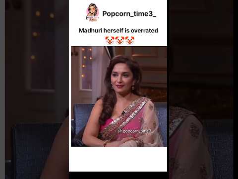 She's overhyped 🤡 #madhuridikshit #bollywood #koffeewithkaran #juhichawla