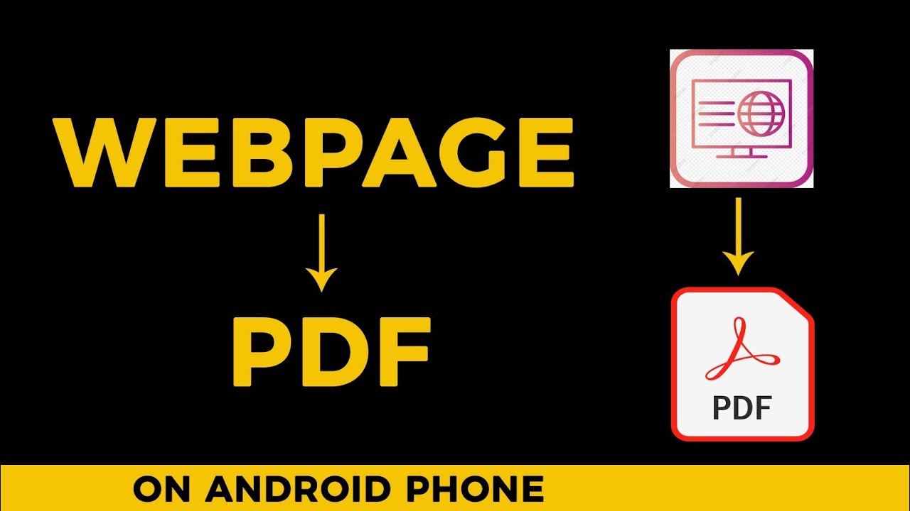 Easily Convert Webpages to PDF on Android Without Extra Apps 📱