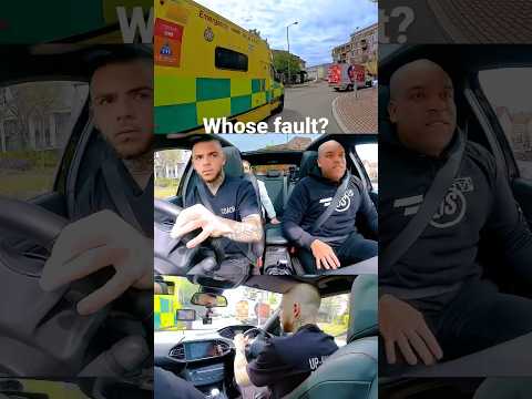 Ambulance NEAR MISS! 💥🚑 #drivingfails #crash #learnerdriver