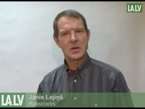 Rakstnieks Jānis Lejiņš lej laimes