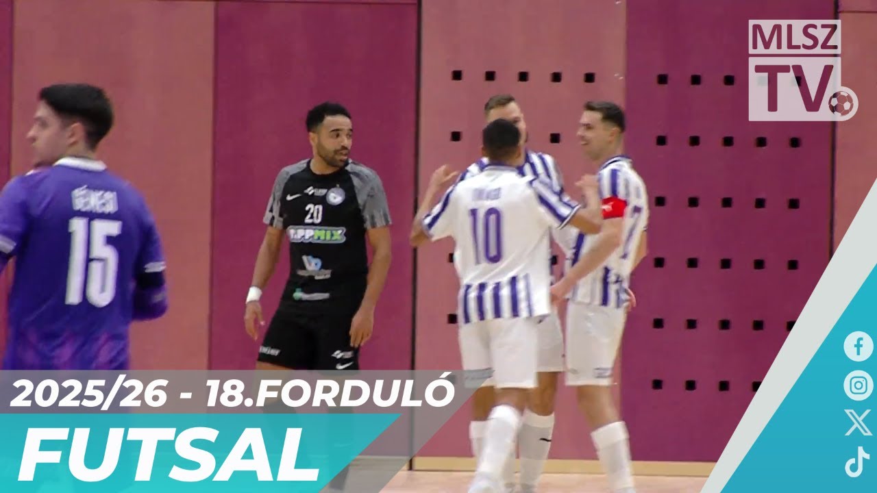 Újpest FC – Vehir.hu Futsal Veszprém | 5-5 | Férfi Futsal NB I | 18. forduló | MLSZTV