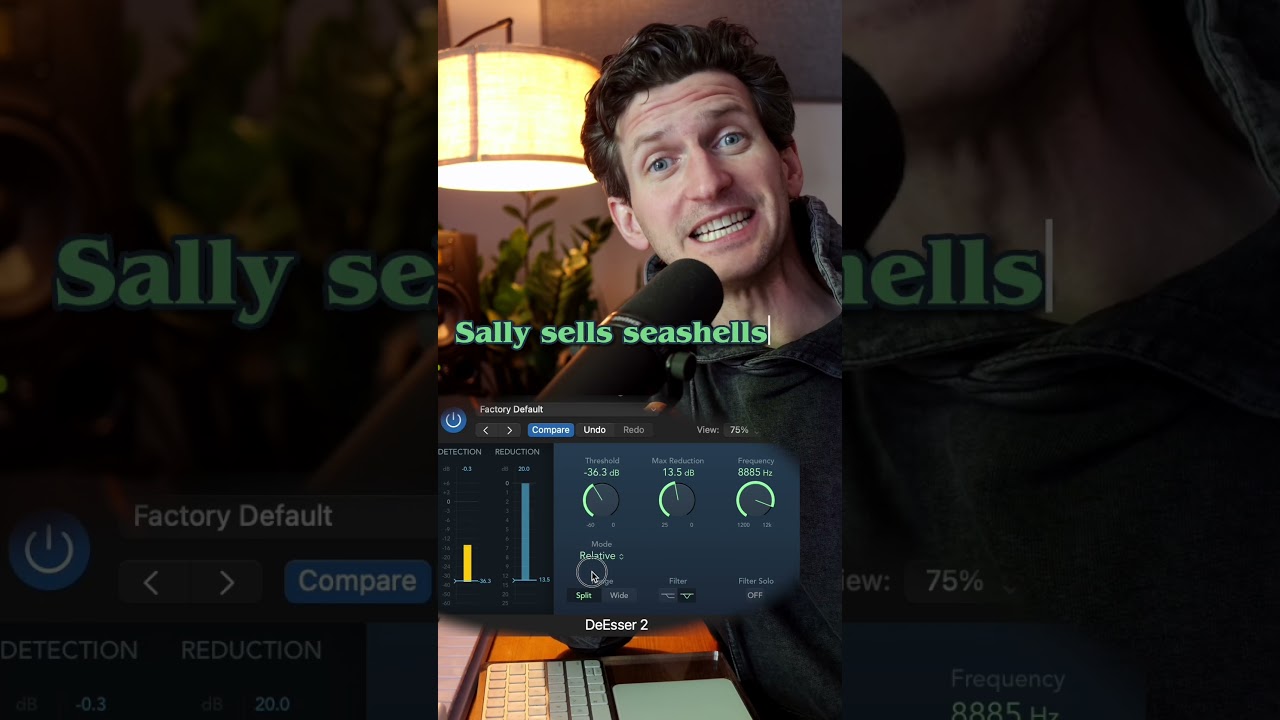 What too much de-ess'ing sounds like