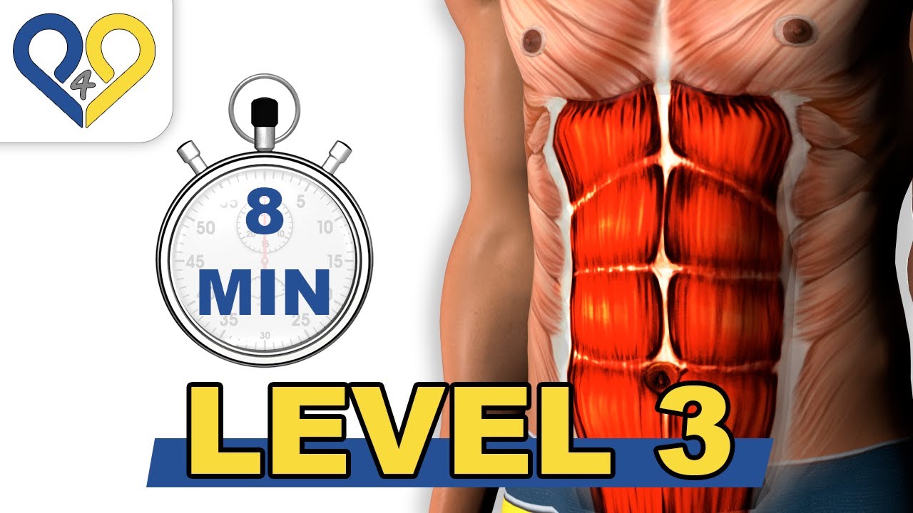 8-Minute Level 3 Abs Workout with P4P Music