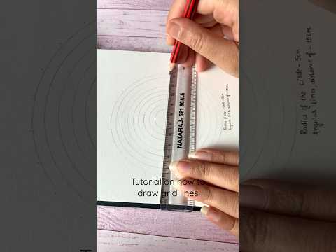 Learn to Draw Mandala Grid lines ✨