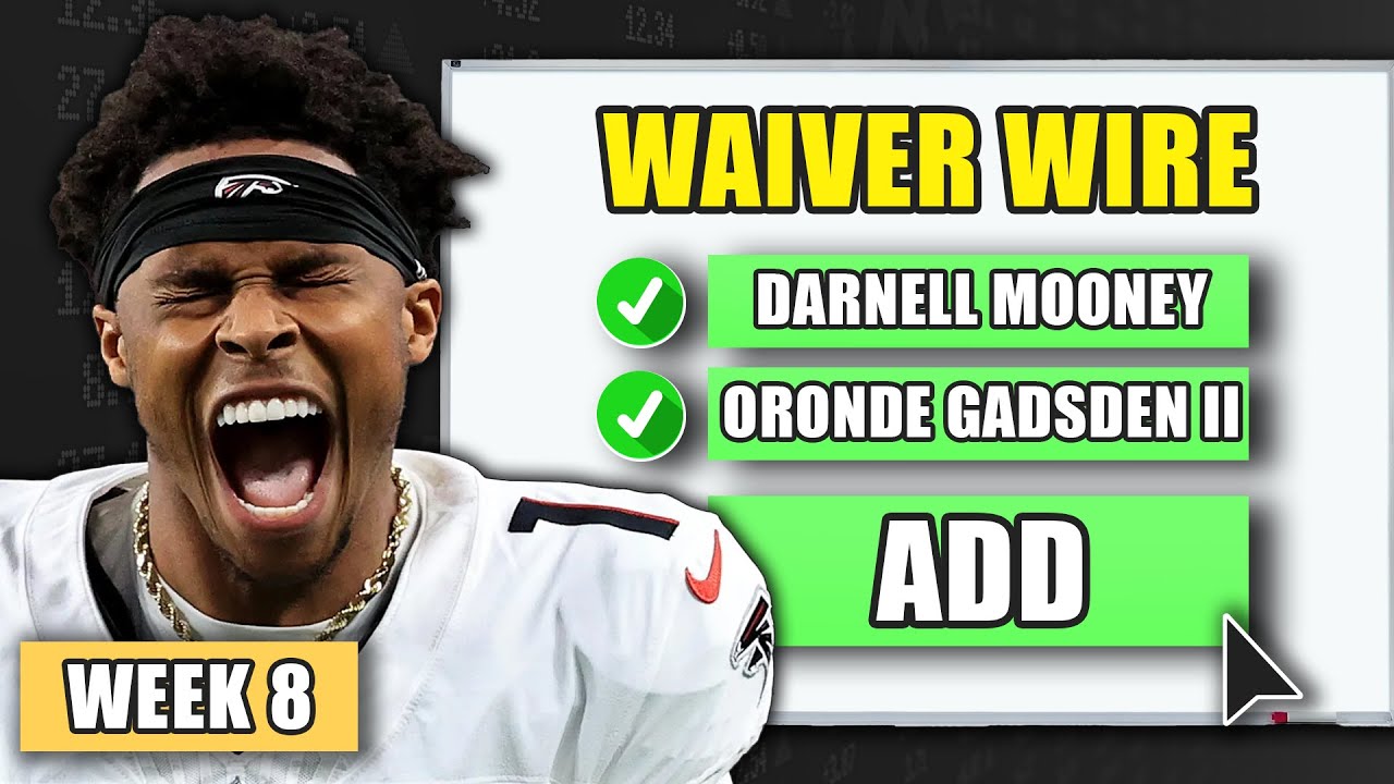 Top 10 Week 8 Fantasy Football: Top 10 Must-Add Waiver Wire Picks 🔥