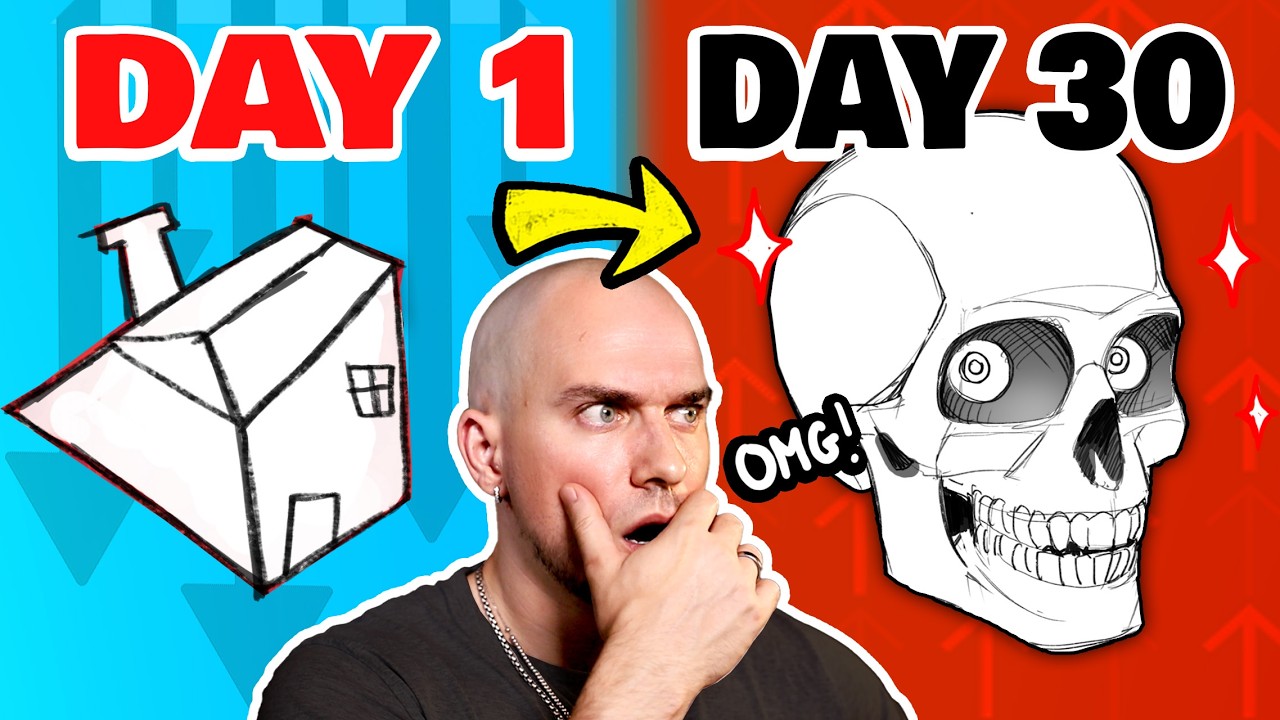 LEARN TO DRAW IN 30 DAYS βοΈ (NEW 2025 exercises + schedule)