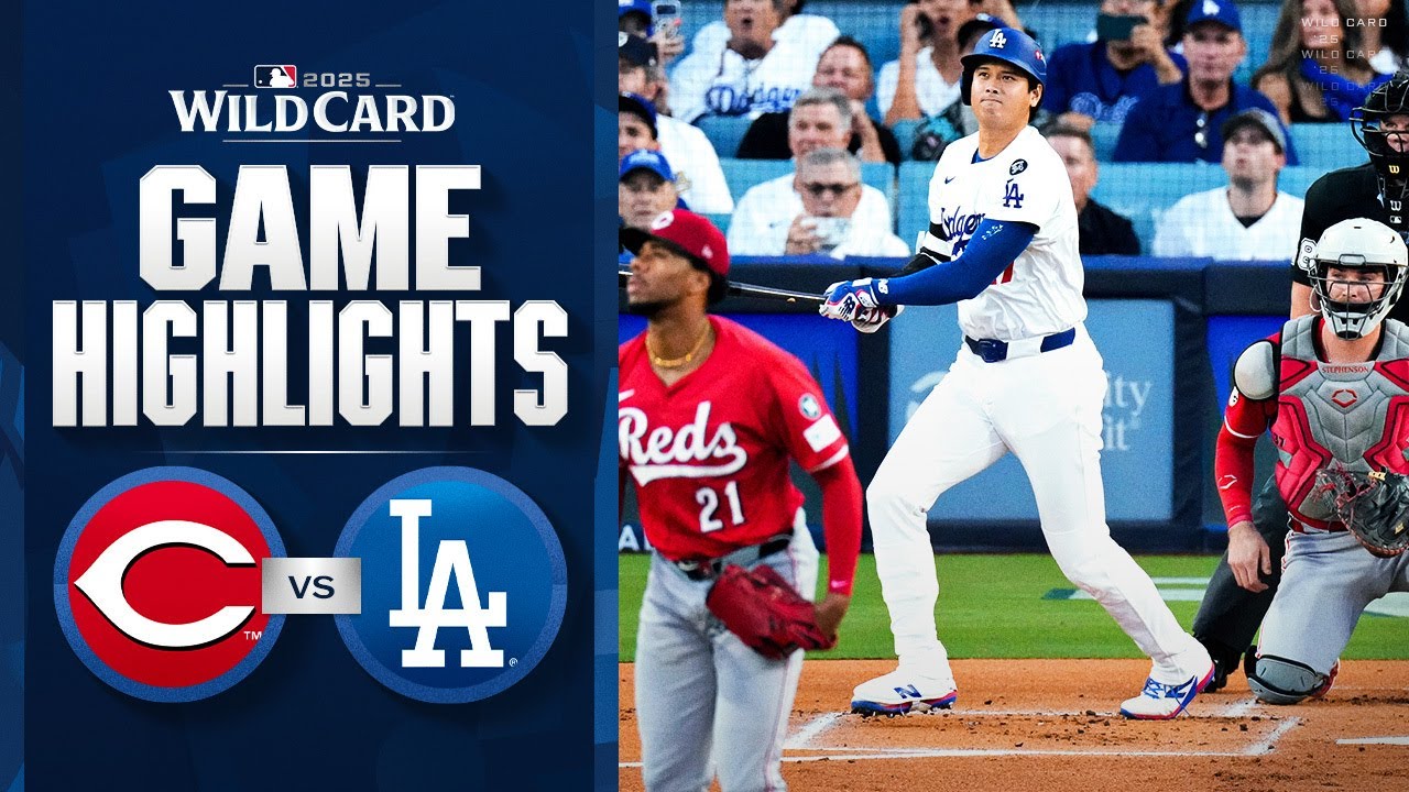 Reds vs. Dodgers NL Wild Card Game 1 Highlights (9/30/25) ⚾️ | Full Game Recap