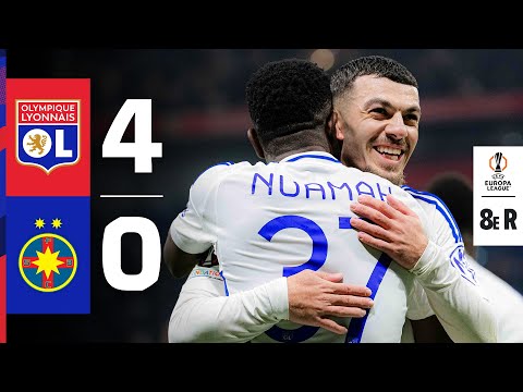 Résumé OL - FCSB : Un festival de buts envoie les Lyonnais en quarts de l'Europa League (4-0)