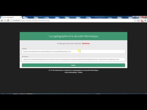 Cryptographie et sécurité informatique - ENSAH