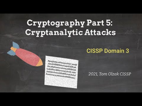Cryptography Part 6 - Cryptanalytic Attacks