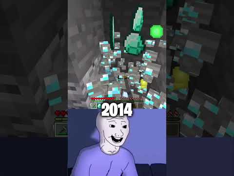 Minecraft: 2014 vs 2023 🥲#shorts