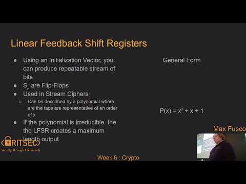 Education Fall '21 Week 7 | Cryptography - Maxwell Fusco