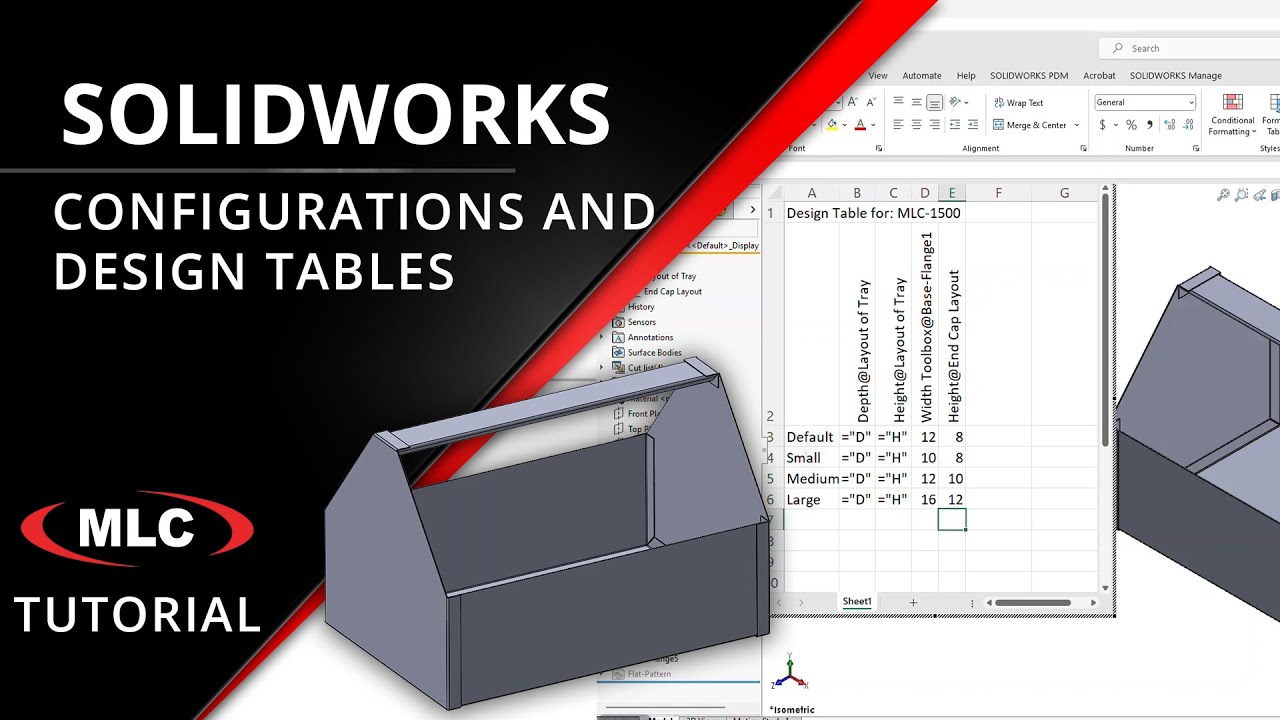 Configurations and Design Tables - SOLIDWORKS Tips & Tricks - Sheet Metal