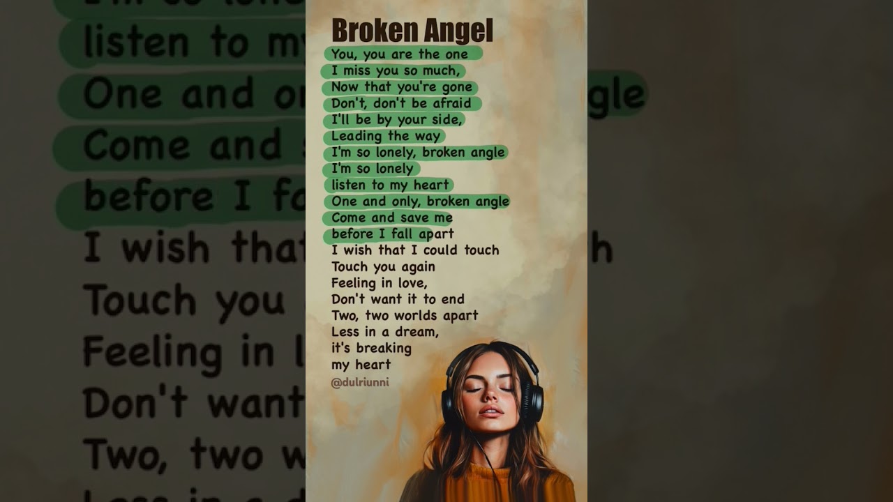 Learn English with Arash's 'Broken Angel' 🎶 | Sing Along & Improve Your Skills